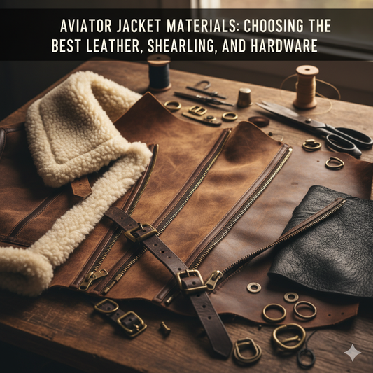 Aviator Jacket Materials: Choosing the Best Leather, Shearling, and Hardware