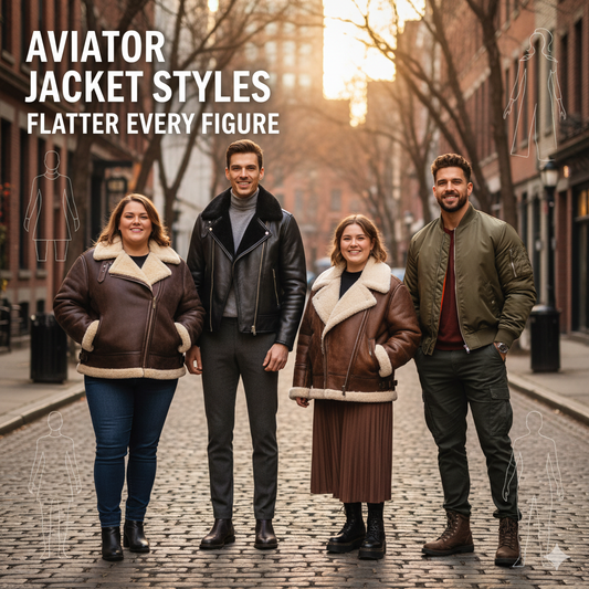 Aviator Jacket Styles That Flatter Every Figure