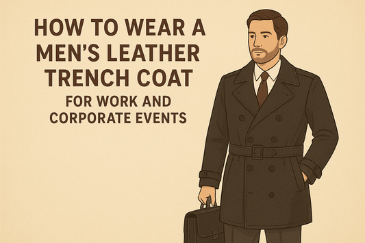 How to Wear a Men’s Leather Trench Coat for Work and Corporate Events