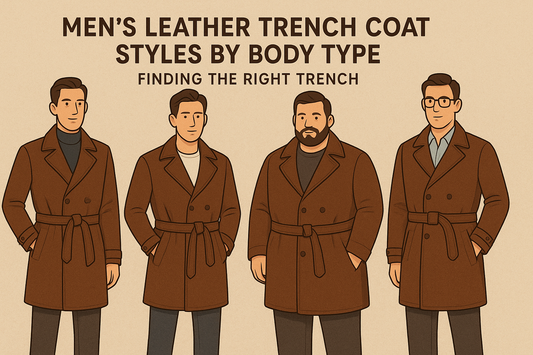 Men's Leather Trench Coat Styles by Body Type: Finding the Right Trench