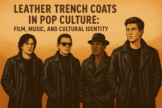 Men's Leather Trench Coat in Pop Culture: Film, Music, and Cultural Identity