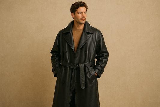 Oversized Leather Trench Coats for Men: Elegance Meets Comfort
