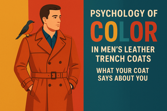 Psychology of Color in Men’s Leather Trench Coats: What Your Coat Says About You