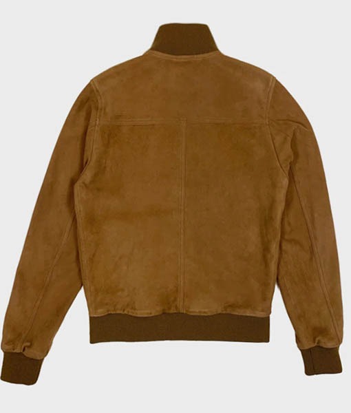 Nick Cage Inspired Brown Suede Leather Jacket for Men