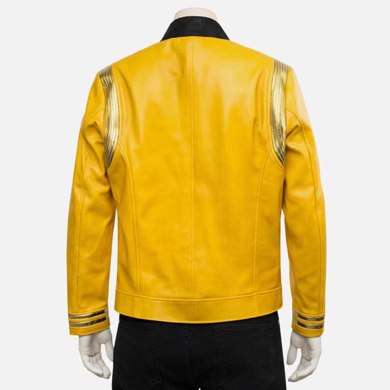 Best stylish yellow leather jacket costume inspired by Anson Mount available at Glory Store US