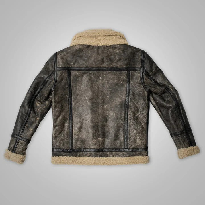 Men’s Sheepskin Leather Sherpa Jacket