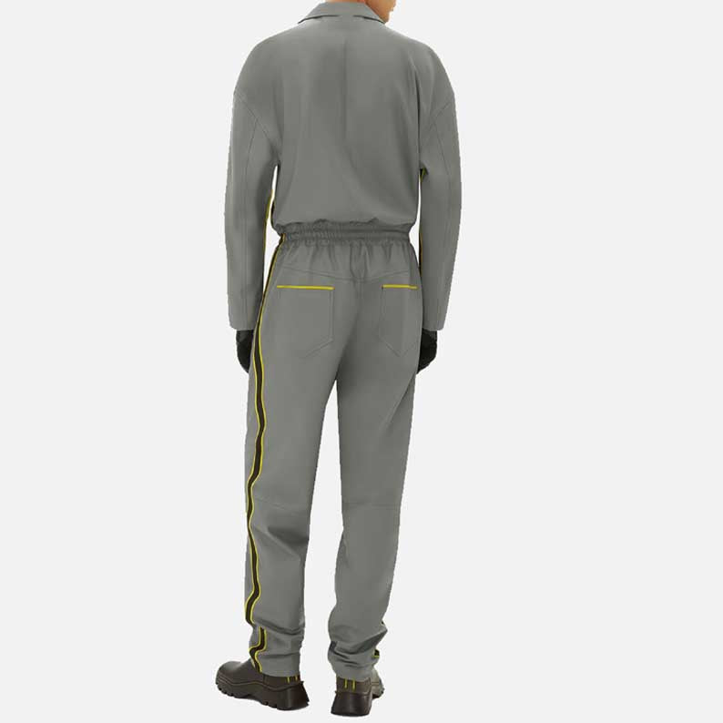 Stylish men leather driver coverall by Glory Store US featuring long sleeves and structured collar