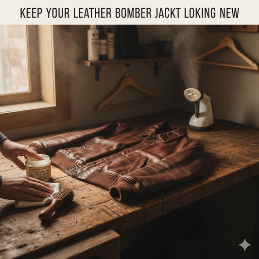 Keep Your Leather Bomber Jacket Looking New