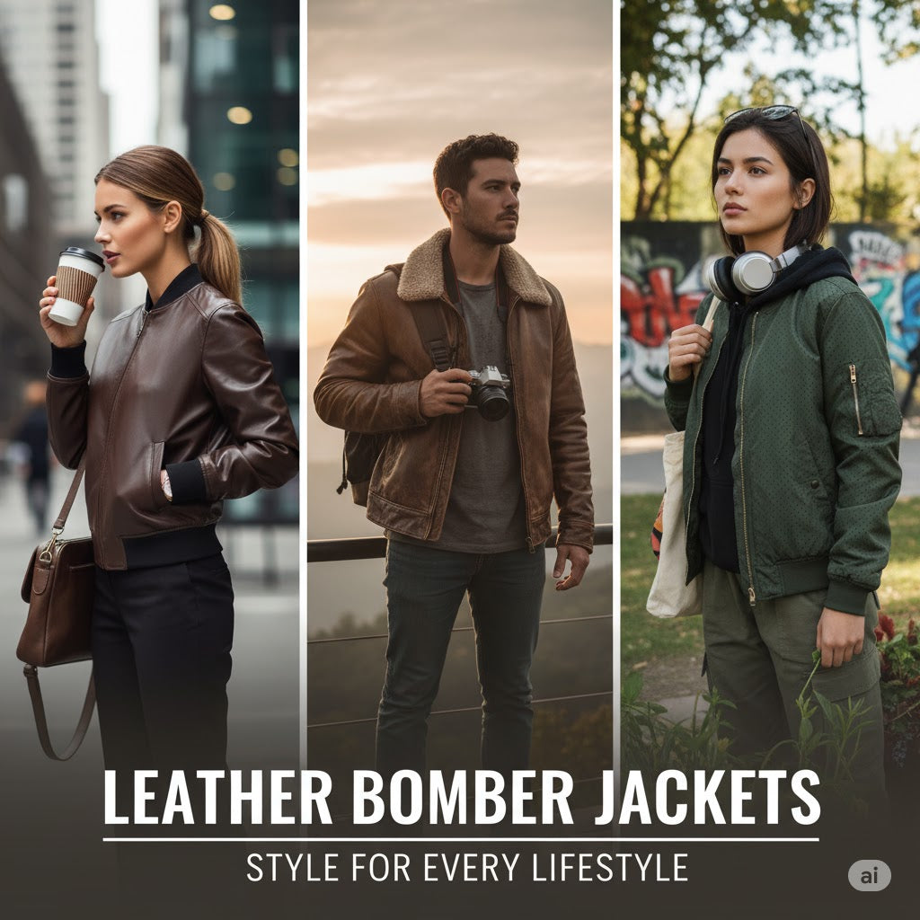 Leather Bomber Jackets That Suit Every Lifestyle 