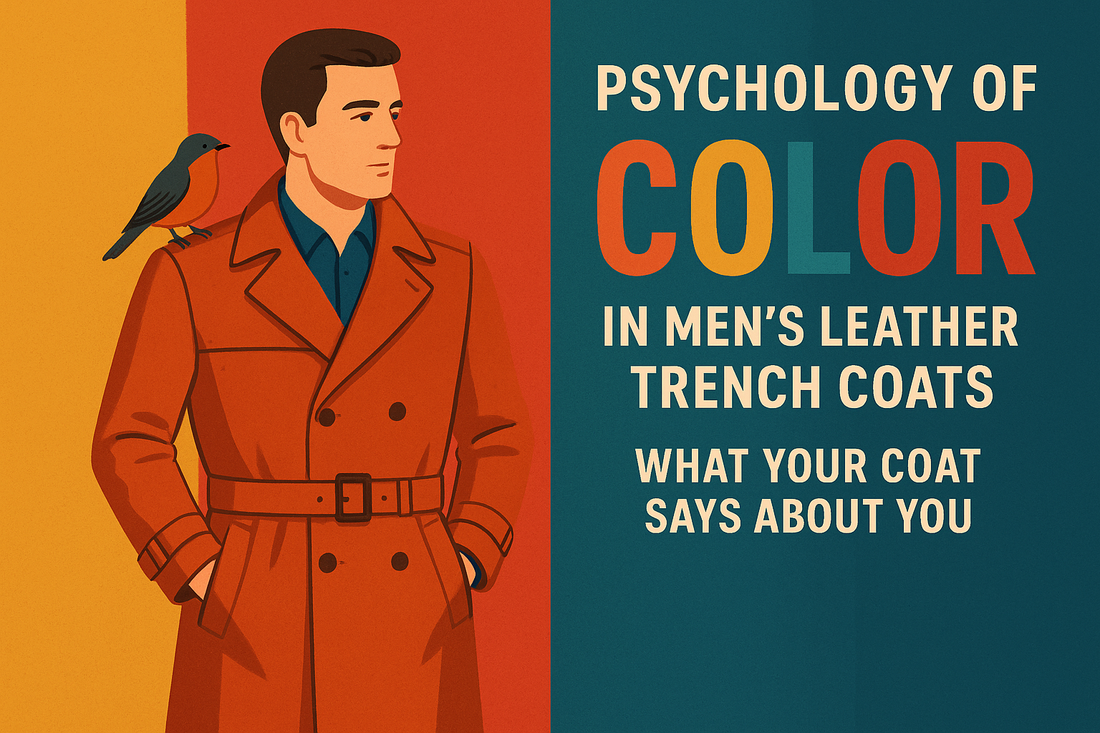 Psychology of Color in Men’s Leather Trench Coats: What Your Coat Says About You