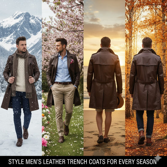 Style Men’s Leather Trench Coats for Every Season