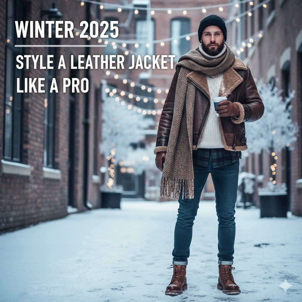 Style a Leather Jacket for Winter 2025 Like a Pro