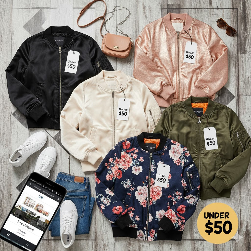 Stylish Yet Affordable Women’s Bomber Jackets USA