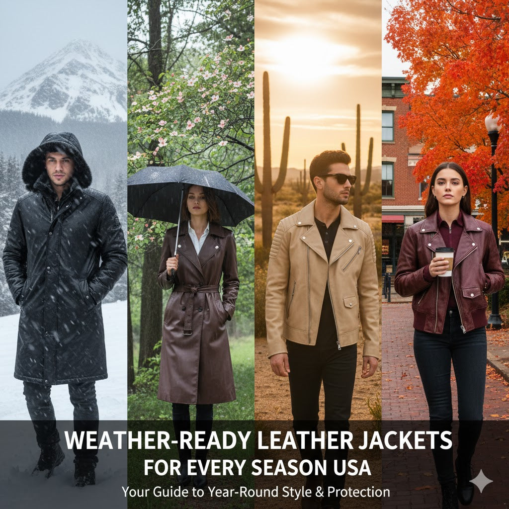 Weather-Ready Leather Jackets for Every Season USA