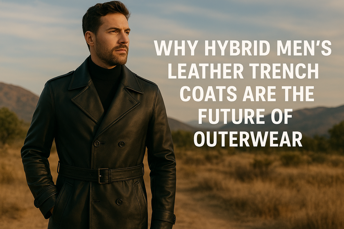 Why Hybrid Men’s Leather Trench Coats Are the Future of Outerwear