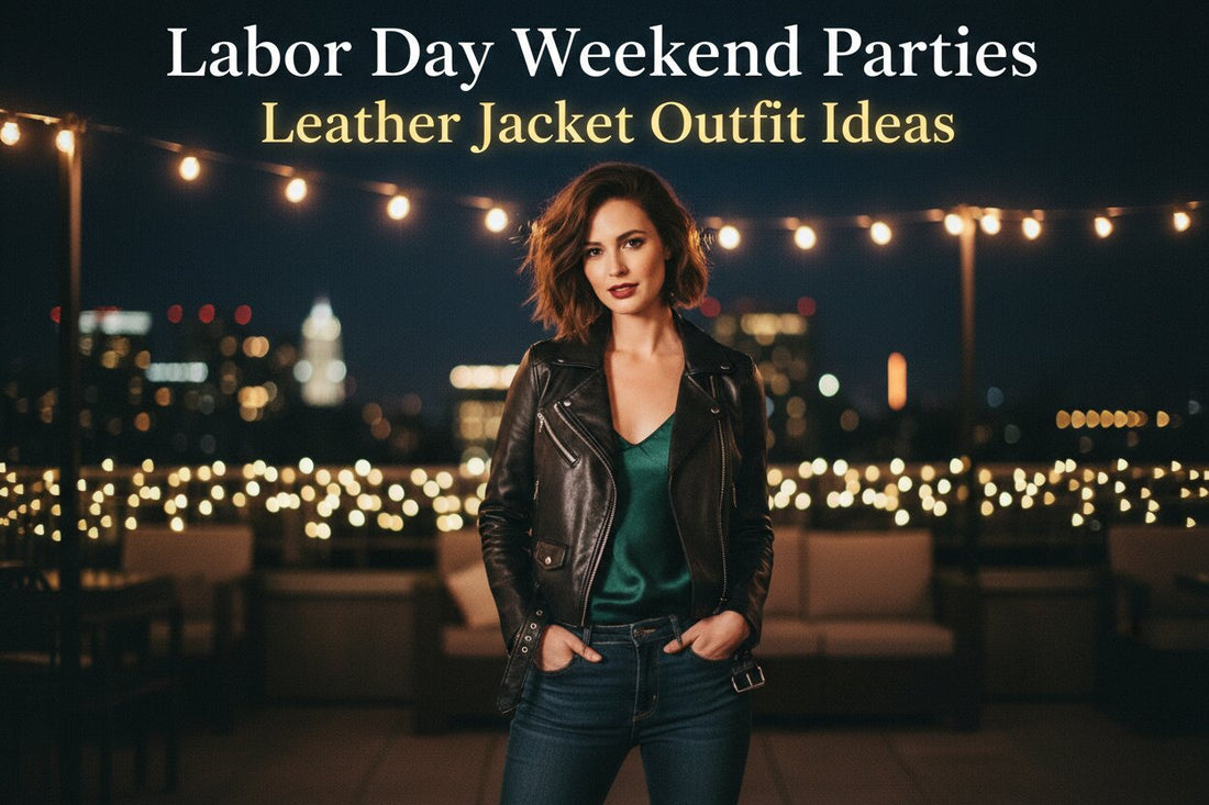 Labor Day Weekend Parties: Leather Jacket Outfit Ideas