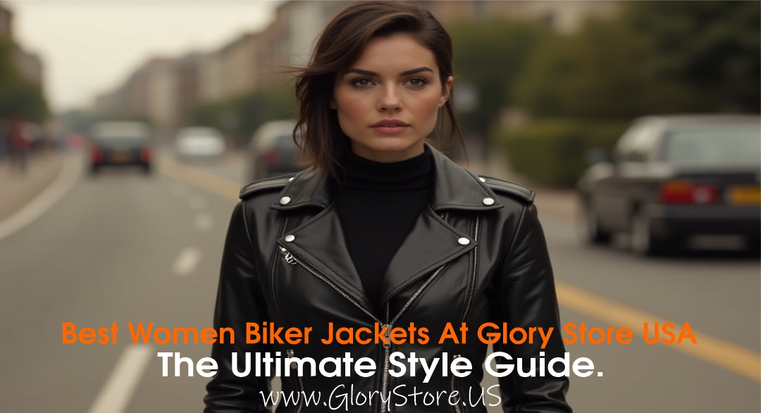 Best Women's Biker Leather Jacket At Glory Store US