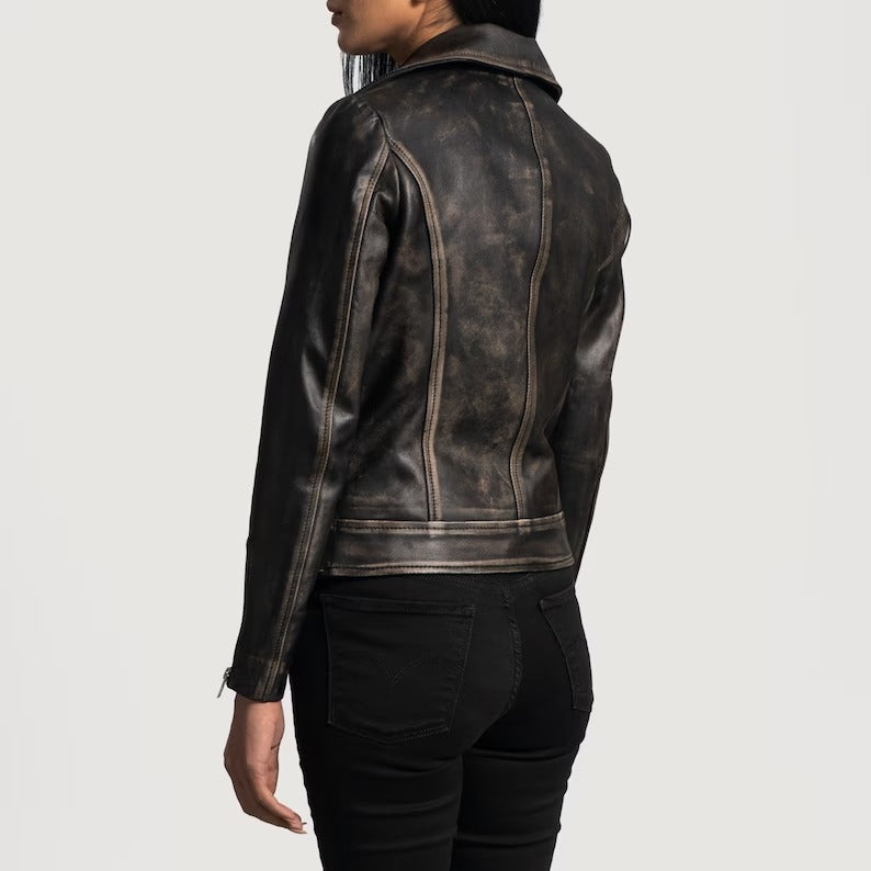 UrbanRider Classic Leather Biker Jacket