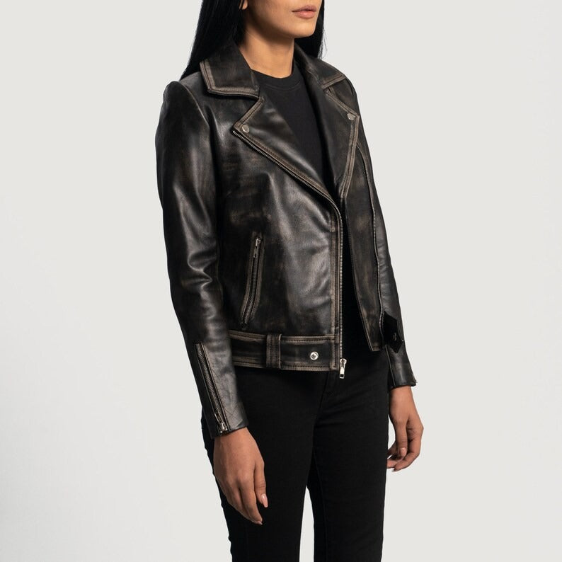 UrbanRider Classic Leather Biker Jacket