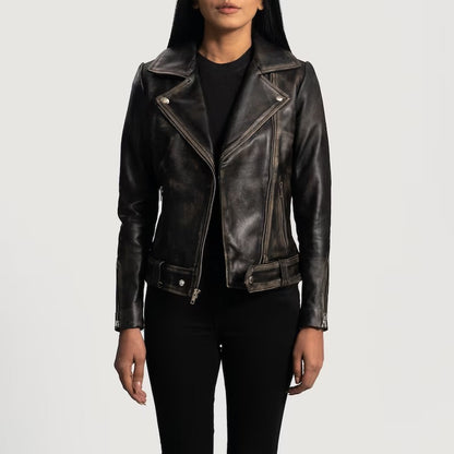 UrbanRider Classic Leather Biker Jacket