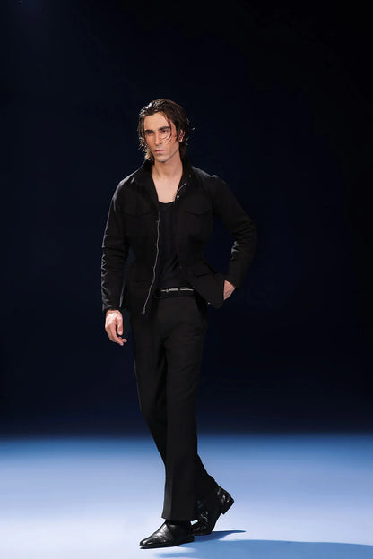 Men’s Black Tactical Field Jacket