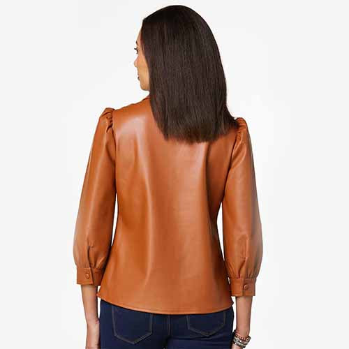 Women Camel Brown Lambskin Shearling B3 Pilot Leather Aviator Jacket