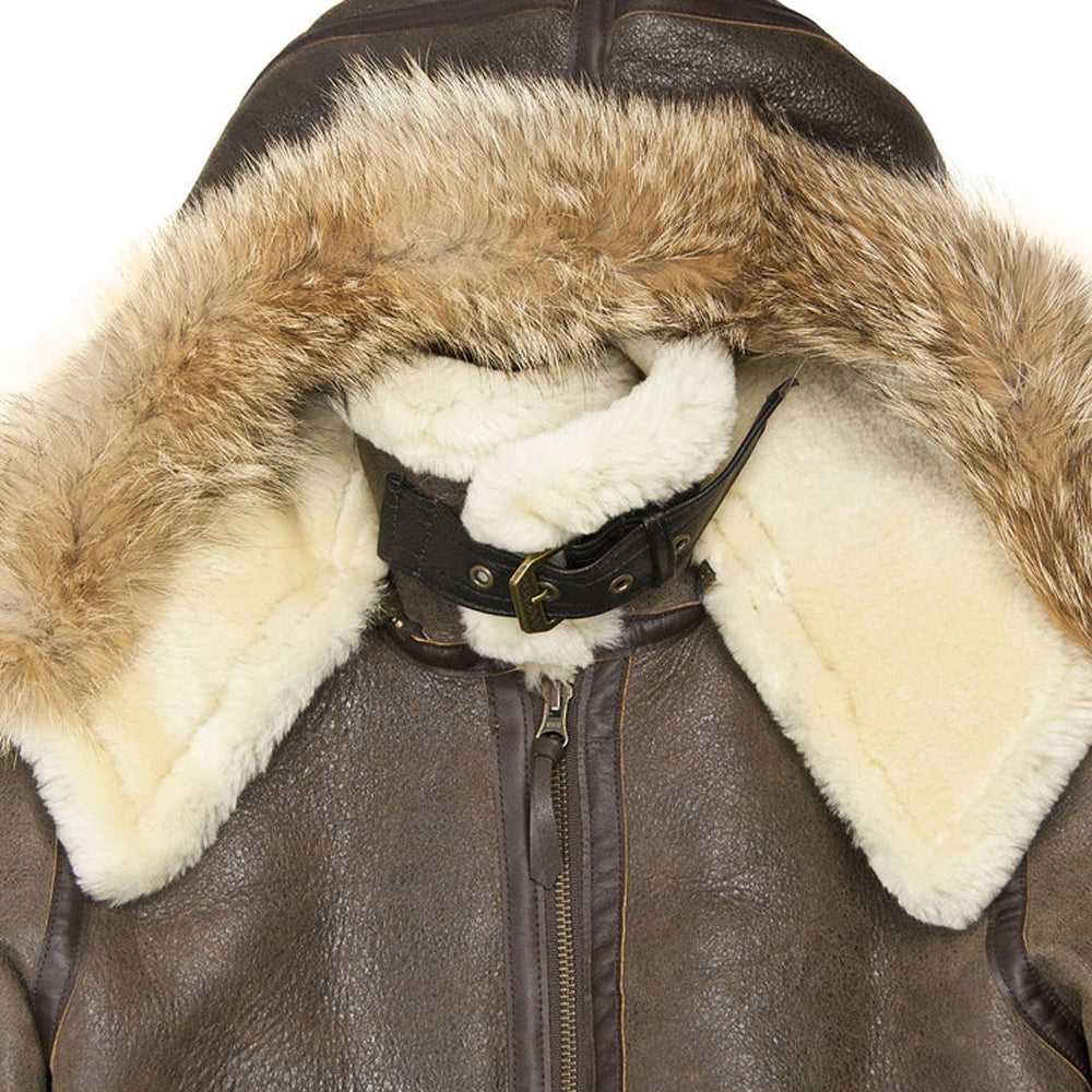 Women's Hooded Sheepskin Jacket