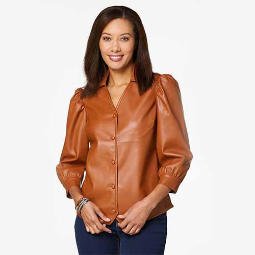 Women Camel Brown Lambskin Shearling B3 Pilot Leather Aviator Jacket