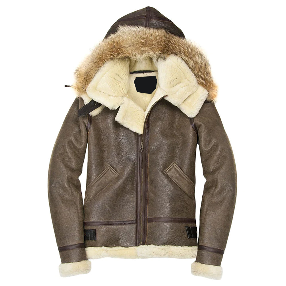 Women's Hooded Sheepskin Jacket