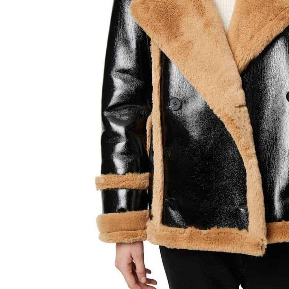 Women’s Trimmed Fur & Real Leather Jacket