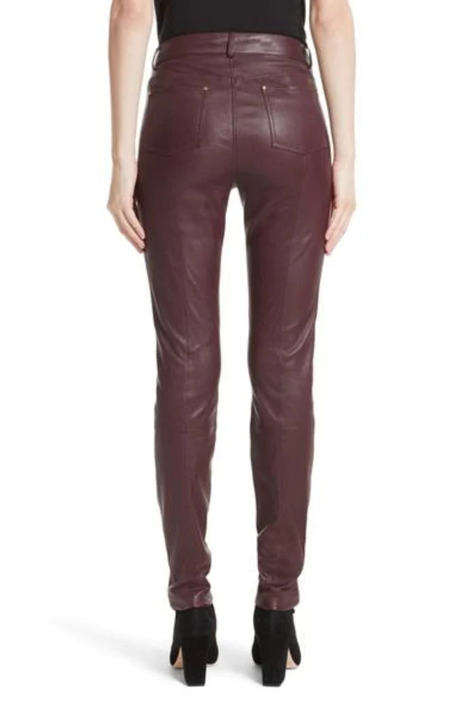 Leathers Women's Real Lambskin Leather Pant WP105