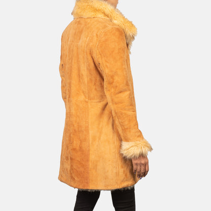 Shearling Beige Leather Coat