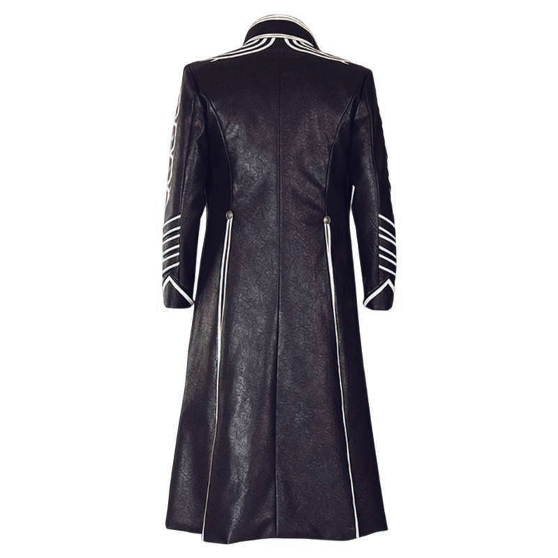 Black Leather Cosplay Coat