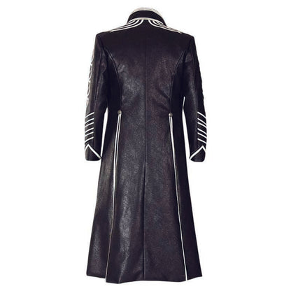 Black Leather Cosplay Coat
