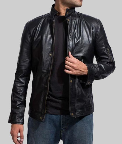 Hank Moody Californication Men’s Black Real Leather Jacket