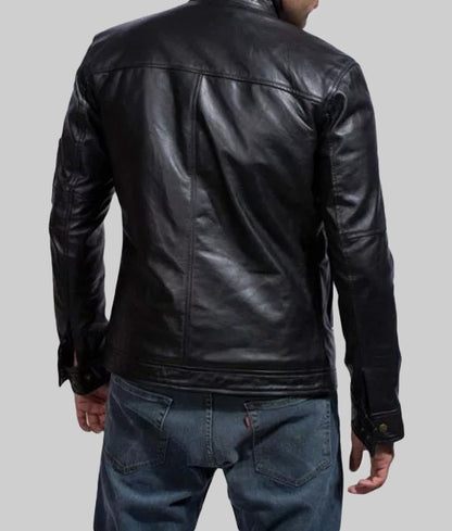 Hank Moody Californication Men’s Black Real Leather Jacket