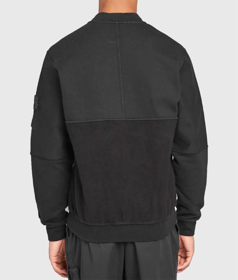 Fend Men’s Black Suede Leather Bomber Jacket