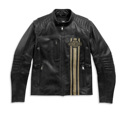 Harley Davidson Multi Pocket Motorbike Leather Jacket