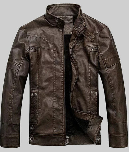 Justin Men’s Vintage Brown Real Leather Jacket