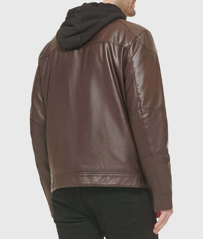 Kayden Men’s Brown Classic Leather Biker Jacket