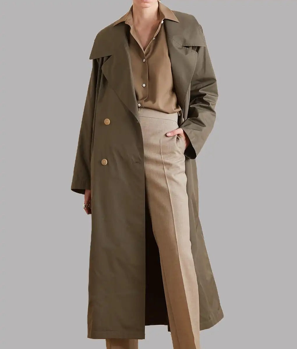 Kendall Jenner Inspired Women’s Long Cotton Trench Coat