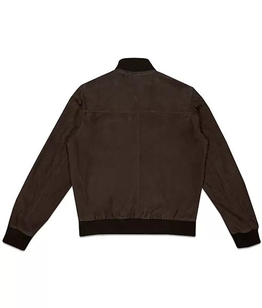 Laurent Lafitte Men’s Distressed Brown Leather Jacket