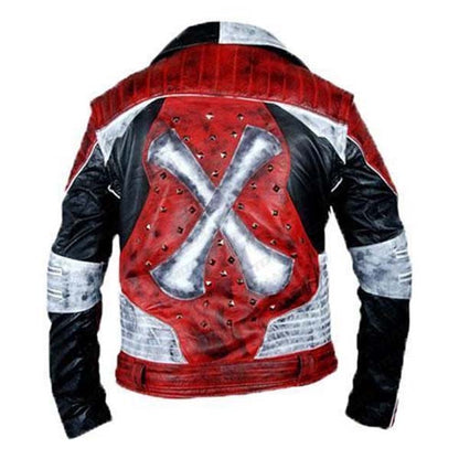 Men's Carlos Cameron Descendants 2 Leather Jacket with Studded Moto Style