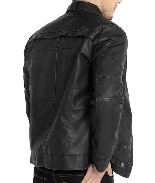 Men’s Wilmer Black Real Leather Jacket
