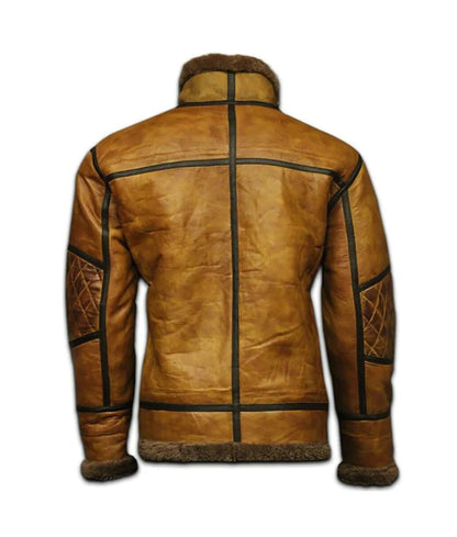 Men’s RAF B-10 Brown Aviator Bomber Jacket