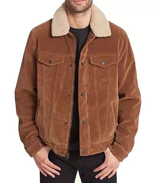 Men’s Brown Corduroy Classic Trucker Jacket