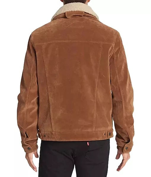 Men’s Brown Corduroy Classic Trucker Jacket