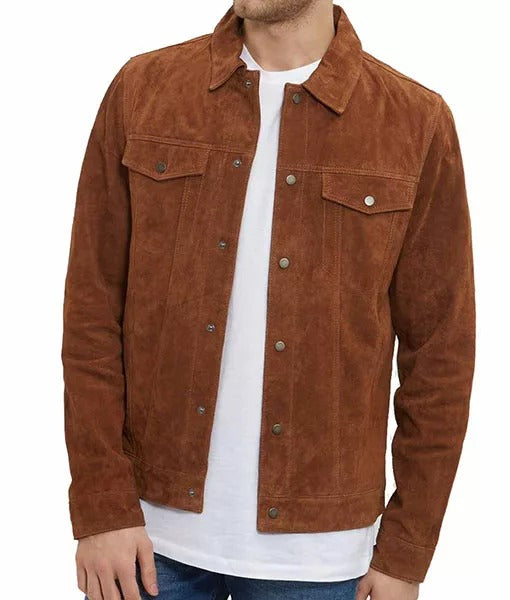 Dicke Men’s Classic Suede Leather Jacket