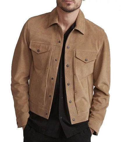 Dredo Men’s Suede Leather Jacket