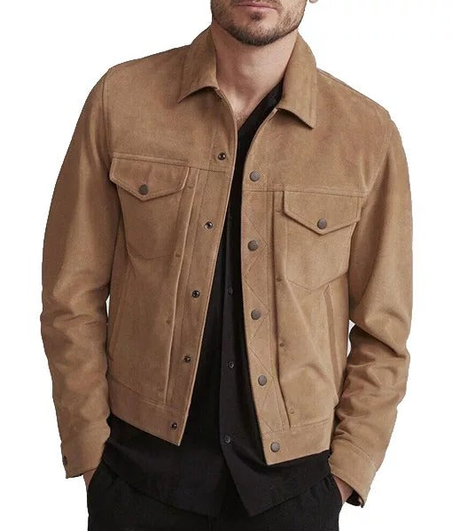 Dredo Men’s Suede Leather Jacket